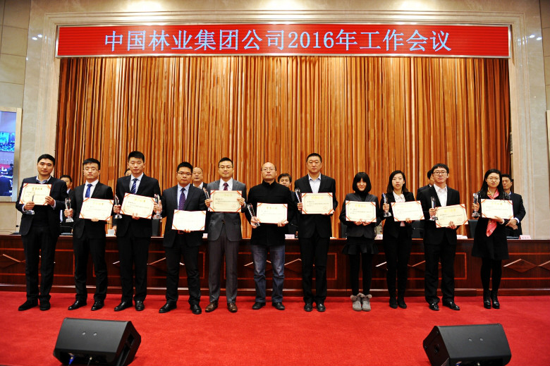 吴强同志在中林集å?016年工作会议上上台领奖_conew1.jpg